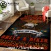 Classic Black Badge Harley Davidson Rugs Design