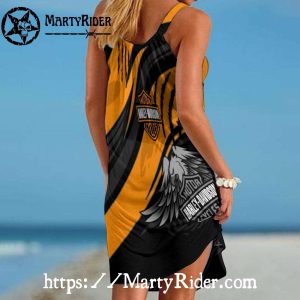 Eagle Claw Harley Davidson Beach Dress Bold Stripes