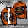 Black White Leather Style bomber jacket Harley Davidson