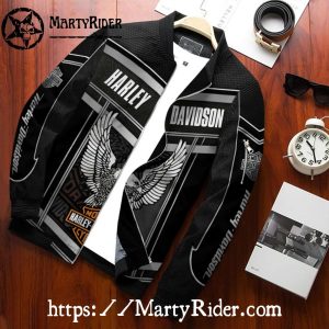 Eagle Wings Shield Harley Davidson Bomber Jacket