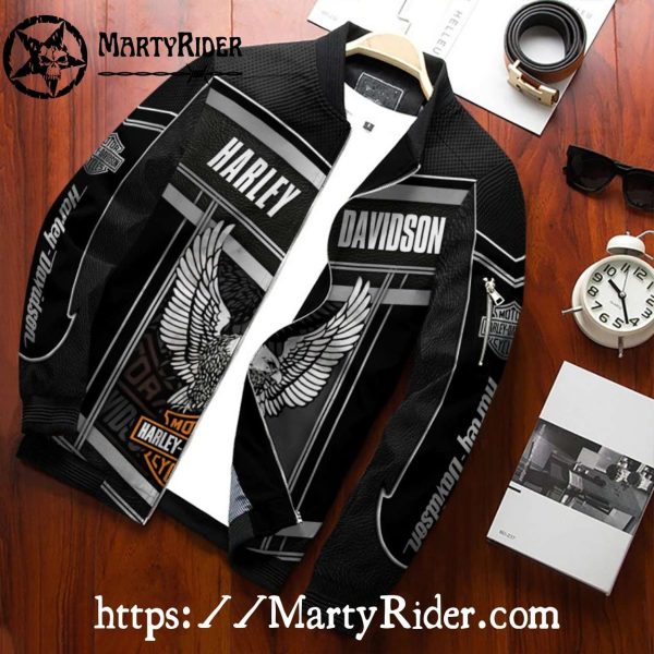 Eagle Wings Shield Harley Davidson Bomber Jacket