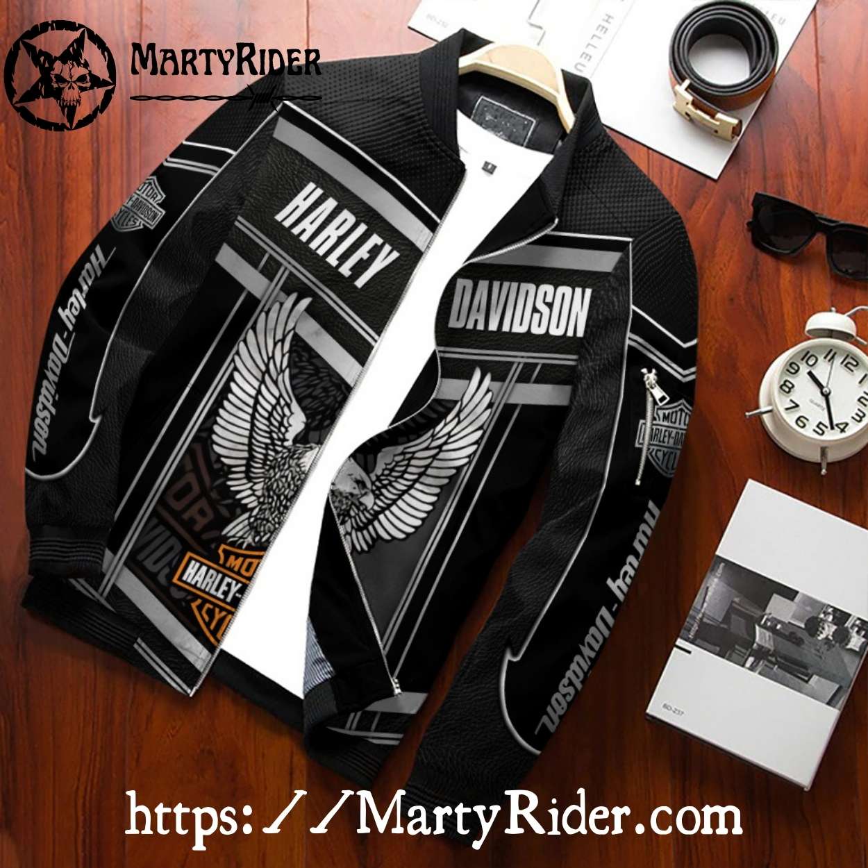 Eagle Wings Shield Harley Davidson Bomber Jacket Eagle Wings Shield Harley Davidson Bomber Jacket