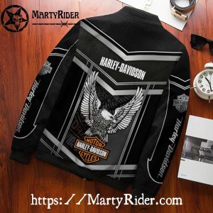 Eagle Wings Shield Harley Davidson Bomber Jacket