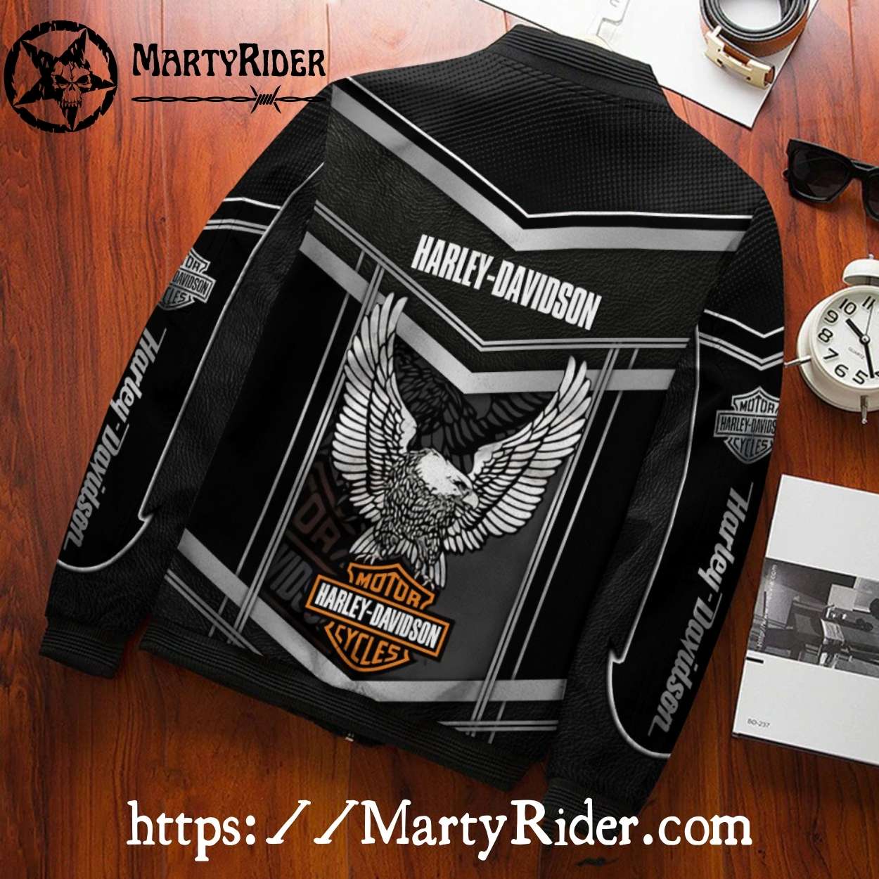 Eagle Wings Shield Harley Davidson Bomber Jacket Eagle Wings Shield Harley Davidson Bomber Jacket