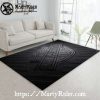 Black and White Cruiser Harley Davidson Rugs