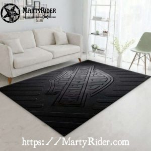 Embossed Shield Logo Harley Davidson Rugs