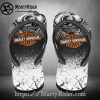 Skull Grunge Harley Davidson Flip Flops Custom Name