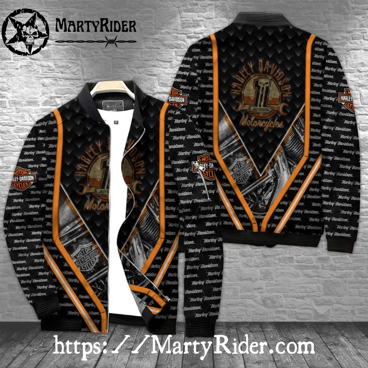 Engine Pattern Texture bomber jacket Harley Davidson Style Engine Pattern Texture bomber jacket Harley Davidson Style