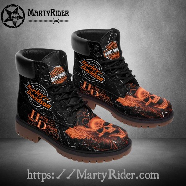 Fiery Eagle Harley Davidson Shoes Timberland Mens Boots
