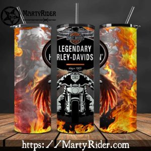 Fire Rider Graphic Harley Davidson Tumblers 20oz