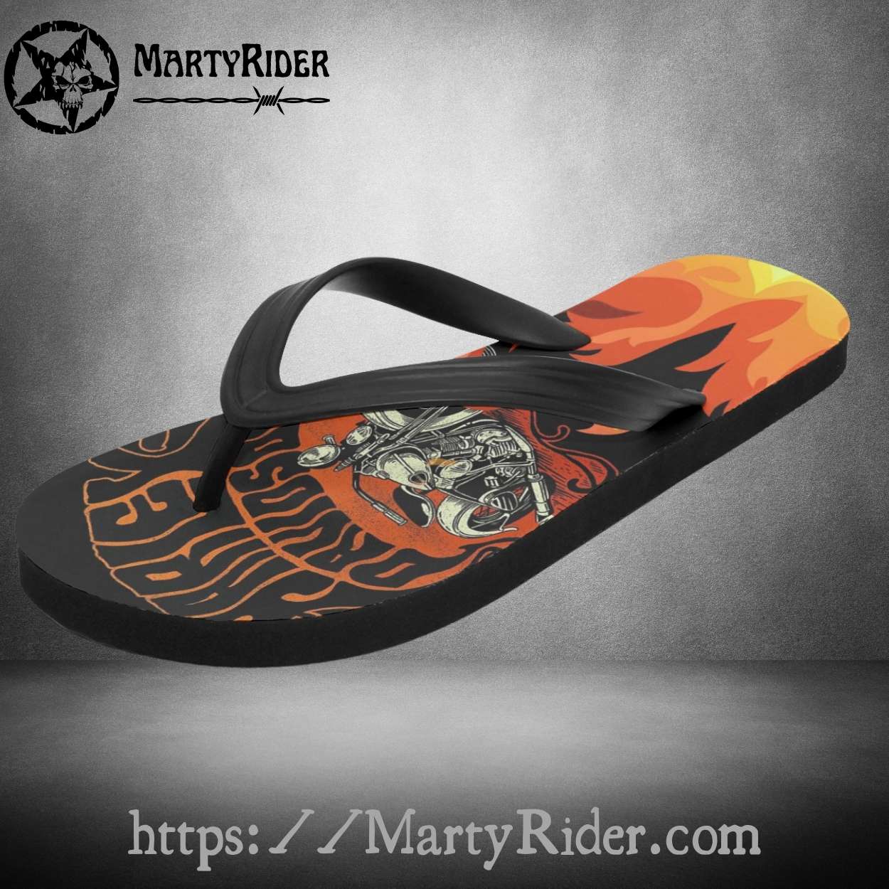 Flaming Ride Harley Davidson Flip Flops Motorcycle Art Flaming Ride Harley Davidson Flip Flops Motorcycle Art