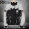 Black White Skull Wings bomber jacket Harley Davidson Style