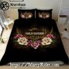 Rustic Motorcycle Scene Harley Davidson Bedding Sets Retro Art