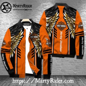 Golden Wings Harley Davidson Bomber Jackets bomber harley style