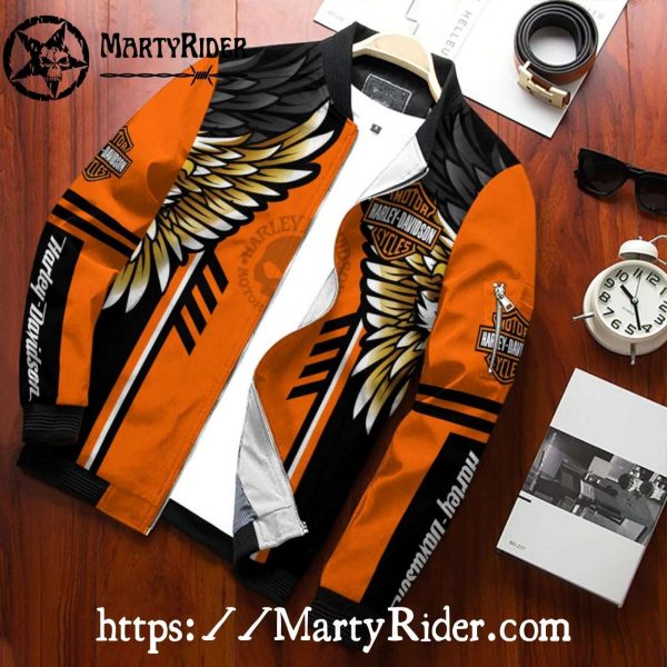 Golden Wings Harley Davidson Bomber Jackets bomber harley style