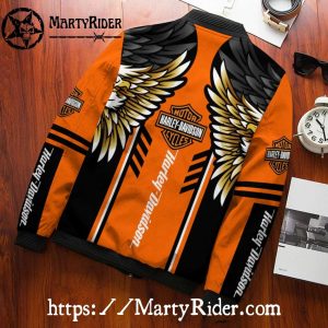 Golden Wings Harley Davidson Bomber Jackets bomber harley style 3