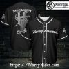 Half Black Half White Harley Davidson Baseball Shirt Custom