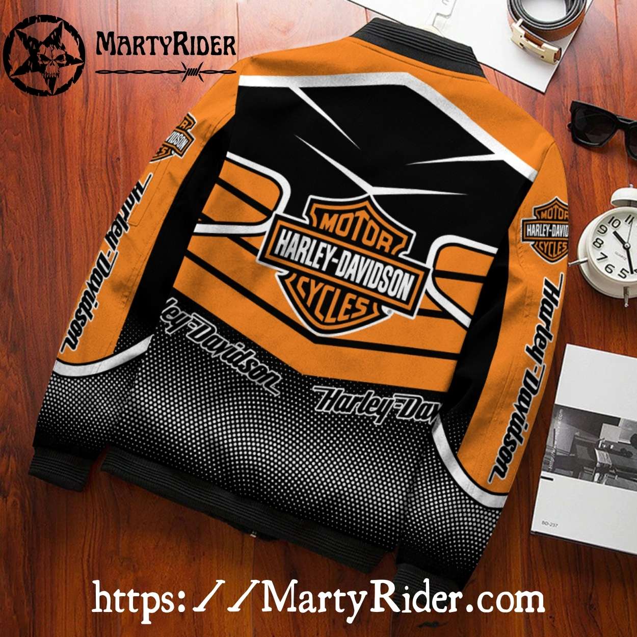 Gradient Stripe Classic bomber Harley Davidson Bomber Jacket Gradient Stripe Classic bomber Harley Davidson Bomber Jacket