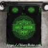Script Logo Harley Davidson Bedding Sets Blackout Design