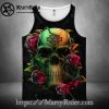 Custom Name Skull Wing Harley Davidson Tank Top