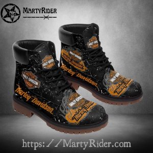 Grunge Logo Harley Davidson Shoes Timberland Mens Boots