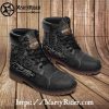 Floral Flame Graphic Harley Davidson Timberland Boots