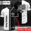 Gothic HD Monogram Harley Davidson Baseball Jerseys Black