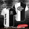 Grunge Skeleton Harley-Davidson Punisher Graphic Hawaiian Shirt