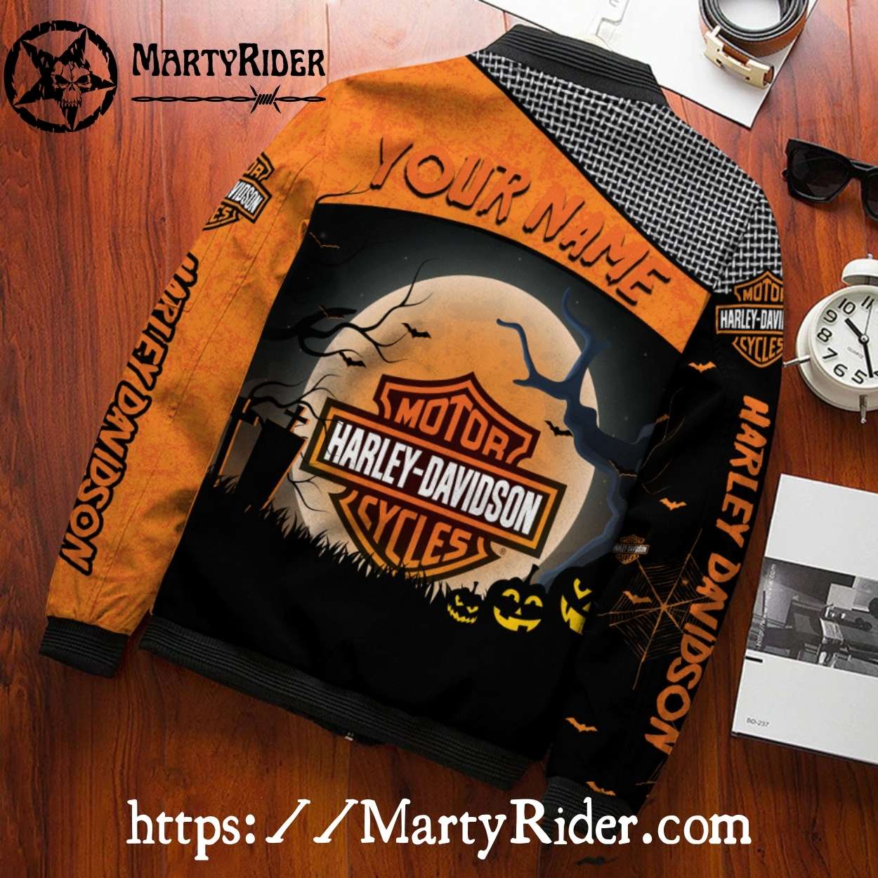 Halloween Theme Harley Davidson Bomber Jackets bomber harley vibe Halloween Theme Harley Davidson Bomber Jackets bomber harley vibe