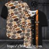 Half Black Half White Harley Davidson Baseball Shirt Custom