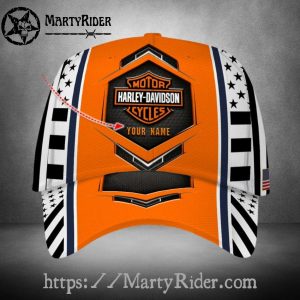 Hex Star Harley Davidson Caps – Custom Orange Blast