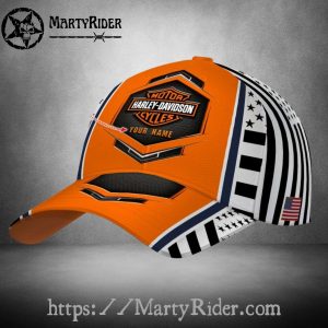Hex Star Harley Davidson Caps – Custom Orange Blast