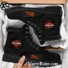 Red Skull Splatter Mens Harley Davidson Riding Boots