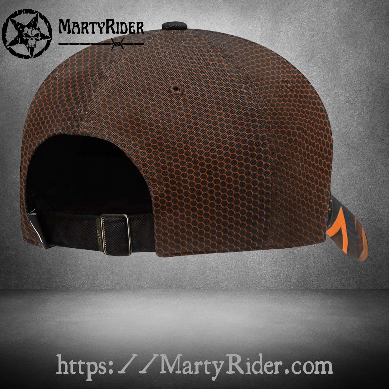 Hexagon Spark Harley Davidson Caps – Orange Glow Design Hexagon Spark Harley Davidson Caps – Orange Glow Design