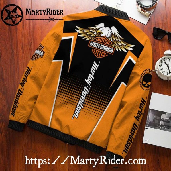 Honeycomb Armor Harley Davidson Bomber Jacket