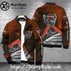 King of the Road Harley Davidson Bomber Jacket Black and Orange