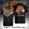 Harley Davidson Hawaiian Shirt With Grim Reaper And Angel Art