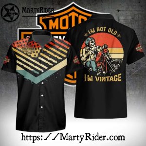 I’m Not Old I’m Vintage Harley Davidson Aloha Shirt
