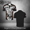 Harley Davidson Polo Shirt with Gold Winged Emblem
