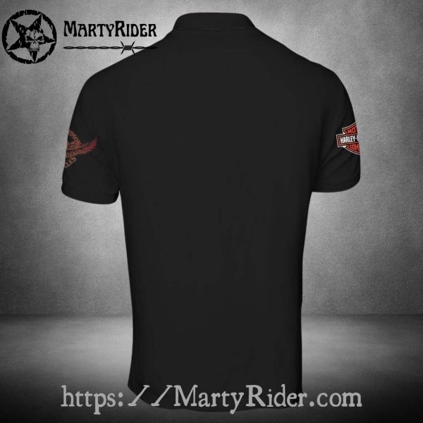 Indianapolis Racer Graphic Harley Davidson Polo Shirt