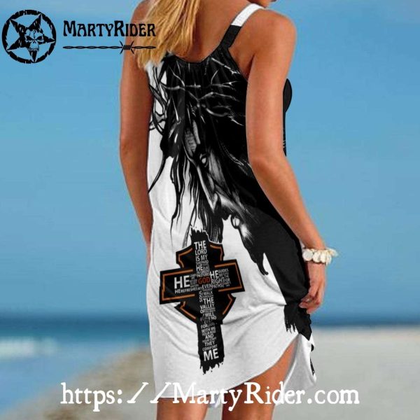 Jesus Faith Harley Davidson Dresses for Beach