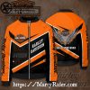 Mesh Black Orange bomber Harley Davidson Bomber Jackets