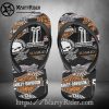 Tiger Scratch Custom Harley Davidson Crocs in Orange