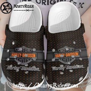 Luxury Patterned Harley Davidson Crocs in Monogram