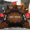 Ghostly Skull Stack Harley Davidson Bedding Set