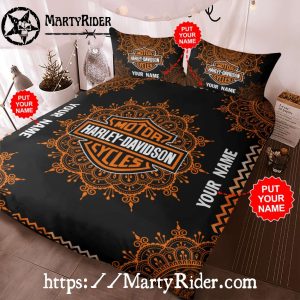 Mandala Skull Custom Harley Davidson Bedding Sets Unique