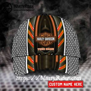Mesh Metal Harley Davidson Cap Custom Name