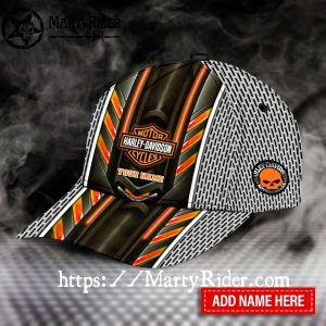 Mesh Metal Harley Davidson Cap Custom Name