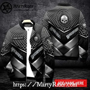 Metal Skull Harley Davidson Bomber Jackets bomber harley design 1