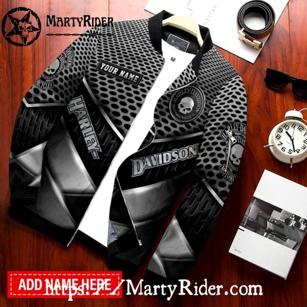 Metal Skull Harley Davidson Bomber Jackets bomber harley design